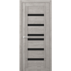 Дверь межкомнатная ALBERO West МИССУРИ Графит, стекло черное Дверь межкомнатная ALBERO West МИССУРИ Графит, стекло черное